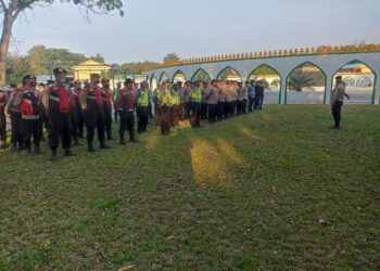 Polresta Deli Serdang Gelar Pengamanan  Tabligh Akbar Ustad Abdul Somad di Masjid Agung