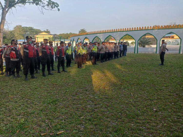 Polresta Deli Serdang Gelar Pengamanan  Tabligh Akbar Ustad Abdul Somad di Masjid Agung
