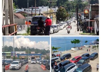Jumlah Kendaraan Menuju Toba Samosir Meningkat Tajam Satu Hari Jelang Perayaan Hari Raya Idul Fitri 1444 H