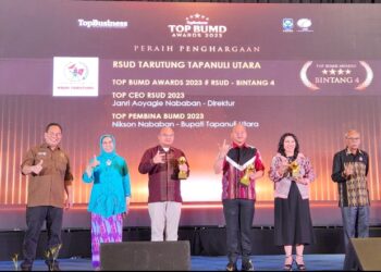 Taput Raih Tiga Penghargaan TOP BUMD Awards 2023 Bertajuk “Inovasi dalam membangun Kinerja Bisnis dan Layanan BUMD”