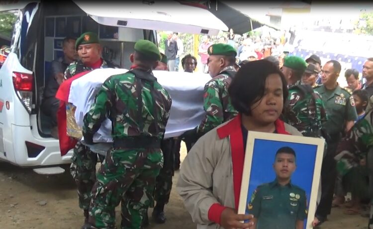 Jenazah Korban Penembakan KKB Papua, Serka Anumerta Roybertus Simbolon Tiba di Kabupaten Samosir