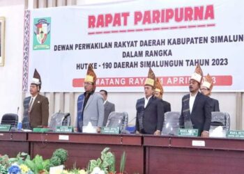 Bupati Simalungun Hadiri Rapat Paripurna HUT Ke-190 Daerah Simalungun Tahun 2023