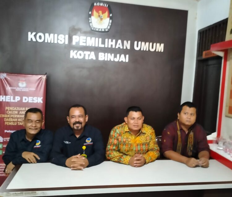 Partai Nasdem Binjai Daftarkan Bakal Calon Legislatif untuk Pileg 2024