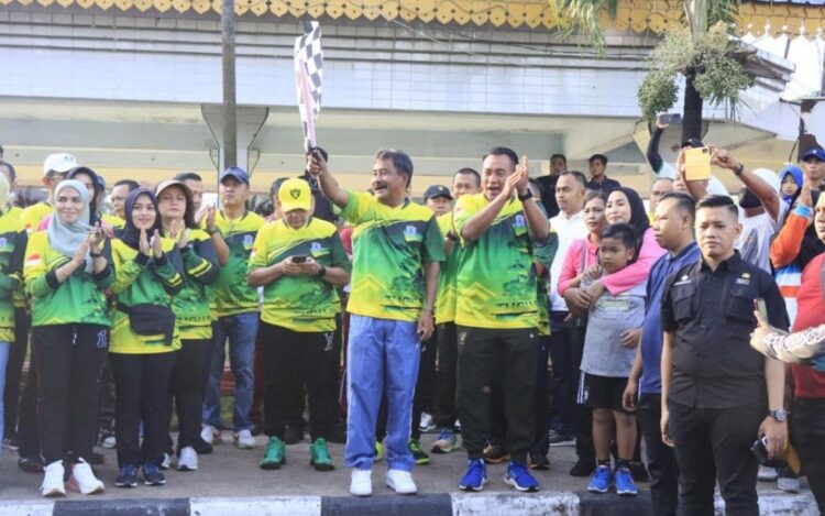 Semarakkan HUT Binjai ke-151  Pemko Binjai Gelar Jalan Santai