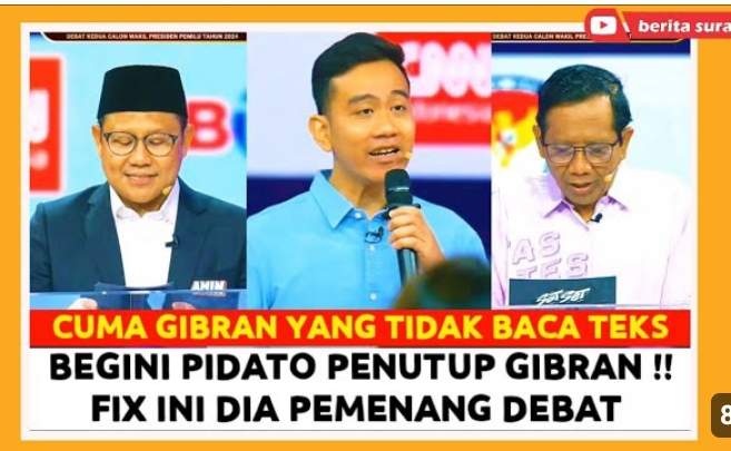 Cawapres Gibran Rakabuming Raka Tampil Memukau Dapat Nilai 9,9