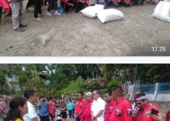 Ormas Pemuda Batak Bersatu Beri Bantuan Kepada Warga Korban Bencana di Kenegerian Sihotang Samosir 