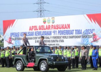 Polda Sumut Siapkan 1170 Personil Pasukan Pengamanan Event F1 Powerboat Toba 2024