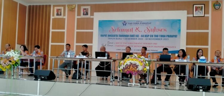 Rapat Anggota Tahunan ke 44 KSP CU Tao Toba Berjalan Lancar Bagikan Deviden Rp 10.1 Milliar