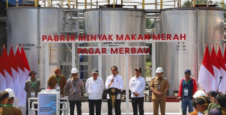 Presiden Jokowi Resmikan Pabrik Minyak Makan Merah Bernilai Investasi Rp 18,7 Miliar di Deliserdan