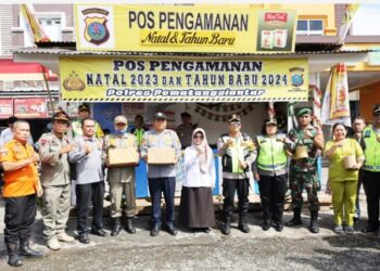 Wali Kota dan Kapolres Pematangsiantar Tinjau Pos Pam Operasi Ketupat Toba 2024