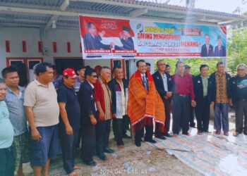 Bakal Calon Bupati Dairi Rimso Maruli Sinaga Hadiri Doa Bersama dan  Syukuran Ulang Tahun Ke-28 Punguan PPTSB Desa Sumbul Tengah