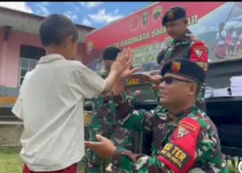 Satgas Pamtas Yonkav 6/Naga Karimata Gelar “Naga Karimata Smart Car” dan Pameran Alutsista Di Perbatasan NTT-Timor Leste