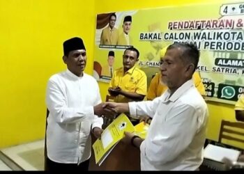 Bertekat Membebaskan Kota Binjai Dari Peredaran Narkoba, Zainuddin Purba Kembalikan Formulir Pendaftaran Balon Wali Kota Ke DPD Partai Golkar Binjai 