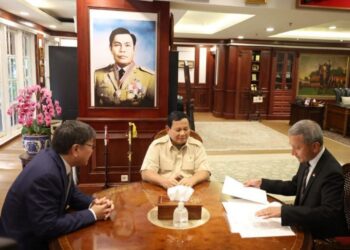 Menhan RI Prabowo Subianto Terima Kunjungan Kehormatan Menlu Singapura Mr. Vivian Balakrishnan