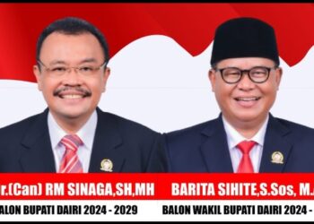 Menuju Pilkada Dairi 2024: St Dr (Cand) Rimso Maruli Sinaga SH MH dan Barita Sihite SSos MAP Siap Bertarung Melalui Jalur Independen 