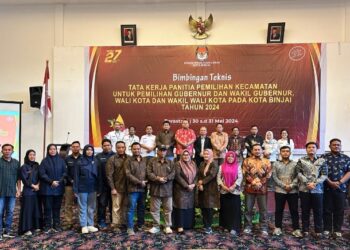 KPU Kota Binjai Gelar Bimbingan Teknis PPK untuk Sukseskan Pilkada Serentak 2024 di Berastagi