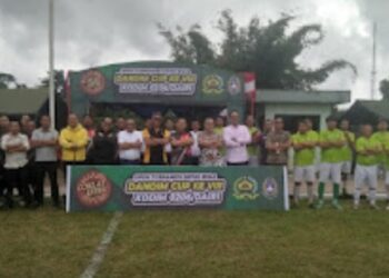 Dandim 0206/Dairi Resmi Buka Turnamen Sepakbola Dandim Cup VIII Tahun 2024
