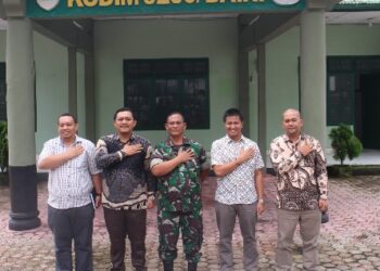 Kunjungan Silaturahmi dan Audiensi KPU Kabupaten Dairi di Markas Kodim 0206/Dairi