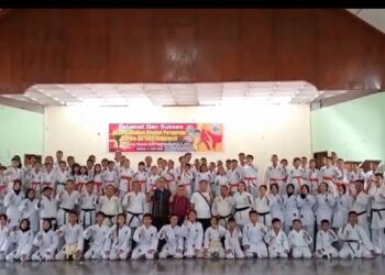 Perguruan Karate-Do Tako Indonesia Kota Medan Gelar Ujian Kenaikan Tingkat di Sekolah Budi Murni 2