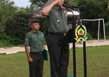 Komandan Kodim 0206/Dairi Pimpin Upacara 17-an dan HUT Kodam I/Bukit Barisan ke-74