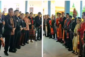 Suara Emas Bakal Calon Bupati Dairi St.Dr (Can) RM Sinaga SH MH Pukau Undangan di Pesta Pernikahan Putri Korcam Rim Uli Bintangta di Silahisabungan