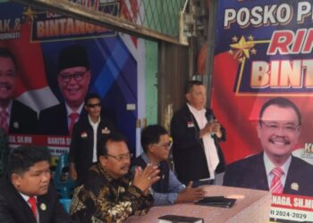 Pasangan Balon Bupati dan Wakil Bupati Dairi  St. RM Sinaga/Barita Sihite Resmikan Rumah Pemenangan Rim Uli Bintangta di Tigalingga Dairi