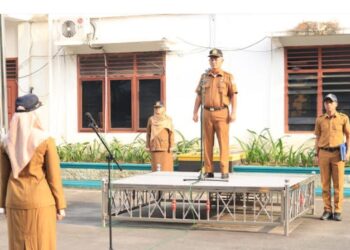 Asisten Pemerintahan dan Kesejahteraan Rakyat Kota Binjai Pimpin Apel Gabungan Peringatan Hari Anak Nasional 2024