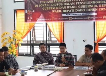 KPU Kabupaten Dairi Gelar Rapat Koordinasi Persiapan Pemutakhiran Data Pemilih untuk Pilkada  2024