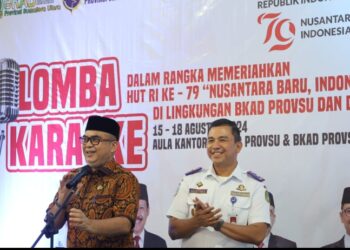 Dishub Sumut dan BKAD Sumut Sambut HUT RI ke-79 dengan Lomba Karaoke Meriah