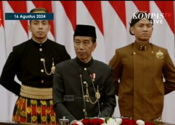 Presiden Jokowi  Menyampaikan Terima Kasih dan Permohonan Maaf pada Pidato Kenegaraan Terakhir