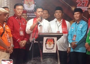 Pasangan Prof Ridha Dharmajaya dan Abdul Rani Resmi Mendaftar Ke KPU Medan 