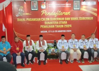 Pasangan Edy Rahmayadi-Hasan Basri Sagala Resmi Daftar ke KPU Sumut untuk Pilgub 2024