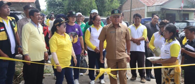 Peresmian SPAM Situri-turi dan Gotong Royong di Nagori Sibangun Simalungun Mariah