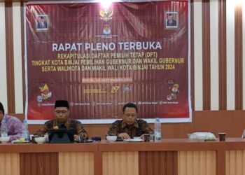 KPU Kota Binjai Gelar Rapat Rekapitulasi Daftar Pemilih Tetap untuk Pilkada 2024: DPT 219.808 Pemilih