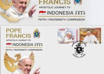 Perangko Khusus Kunjungan Paus Fransiskus ke Indonesia Diluncurkan di Katedral Jakarta