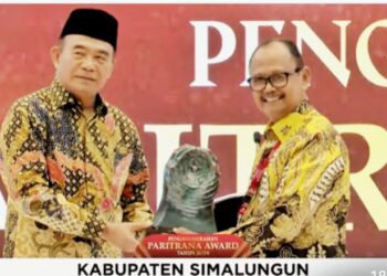 Pemkab Simalungun Raih Penghargaan Paritrana Award 2024 Sebagai Kabupaten Terbaik Coverrage Sumatera