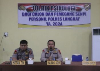 60 Perwira dan 300 Personel Polres Langkat Jalani Tes Psikologi untuk Evaluasi Pemegang Senjata Api