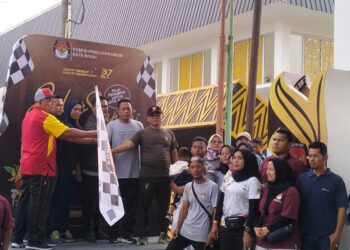 KPU Kota Binjai Lepas Peserta Gerak Jalan Santai “Pilkada Run Pilkada Serentak 2024”