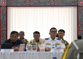 Persiapan Pengamanan Closing Ceremony PON XXI Aceh-Sumut  di Stadion Utama Sport Center, Polda Bersama Dishub Sumut, Satpol PP Gelar Rakor