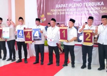 KPU Kota Binjai Tetapkan Nomor Calon Wali Kota dan Wakil Wali Kota Pada Pilkada 2024