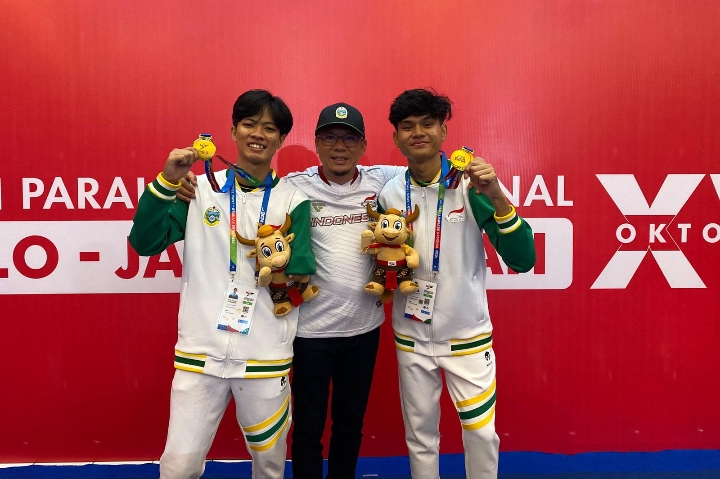 Dua Atlet Taekwondo Binjai Sukses Sumbang Medali Emas di Peparnas Solo