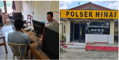 Pelaku Pembakaran Pengurus Ponpes di Langkat Diamankan Di Polsek Hinai