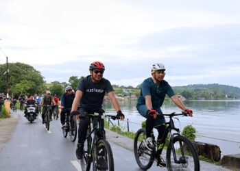 Pjs Bupati Toba dan Forkopimda Gowes Bersama, Pastikan Situasi Kondusif Jelang Pilkada 2024