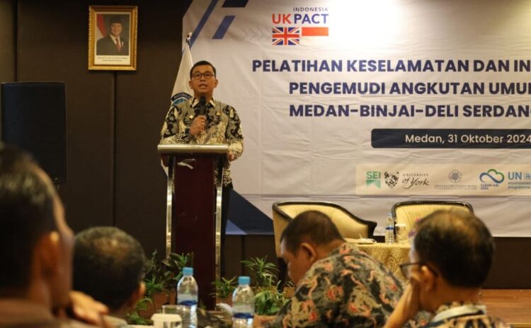 Dishub Sumut bersama UK PACT dan MTI Gelar Pelatihan Keselamatan Berlalulintas untuk Tekan Kecelakaan di Sumut