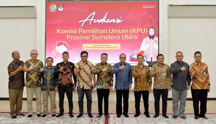 Pj Gubernur Terima Audiensi KPU Sumut: Tegaskan Pentingnya Pilkada Damai dan Sukses