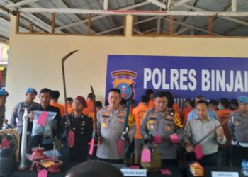 Kapolres Binjai AKBP Bambang Christanto Utomo Paparkan Total 20 Perkara Kejahatan dan 23 Tersangka yang Diamankan