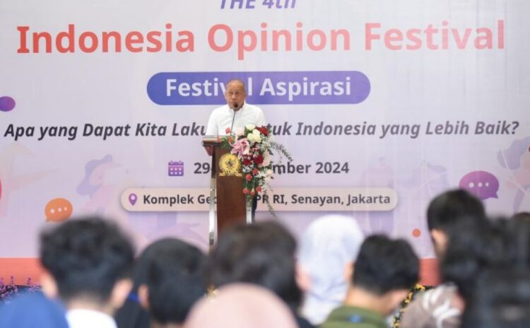 DPR RI Gelar Indonesia Opinion Festival (IOF) 2024 Sebagai Wadah Aspirasi dan Inspirasi Publik