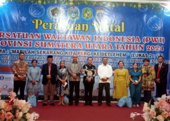 Pj Gubernur Sumut Agus Fatoni Ajak Keluarga Besar PWI Sumut Bersilaturahmi dan Sebarkan Cinta Kasih pada Perayaan Natal 2024