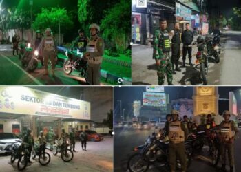Kodam I/Bukit Barisan Dukung Polda Sumut Gelar Patroli Anti Kejahatan Jalanan di Kota Medan