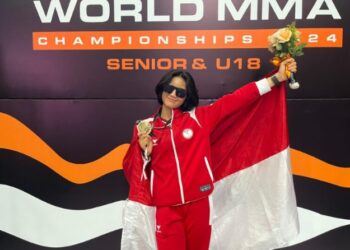Bripda Aprilia Eka Putri Lumbantungkup Raih Medali Perunggu di World MMA Championship 2024